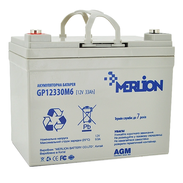 MERLION AGM GP12330M6 12 V 33 Ah