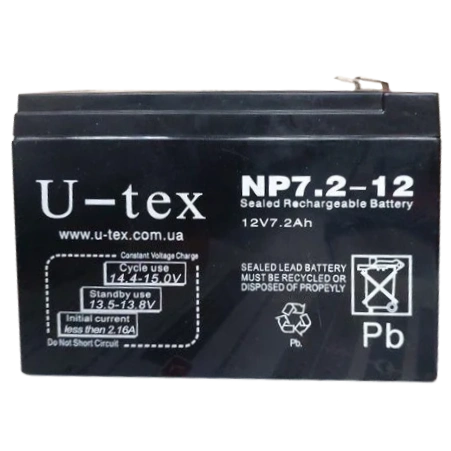 U-tex 12В / 7,2 Ah