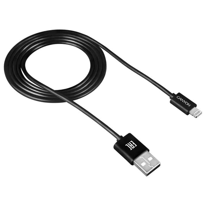 Canyon CFI1B black (Lightning - USB-A) 1м