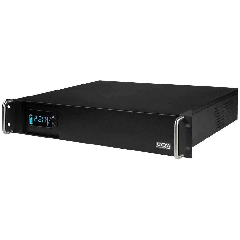 powercom kin-1200ap lcd 960 вт джерело безперебійного живлення