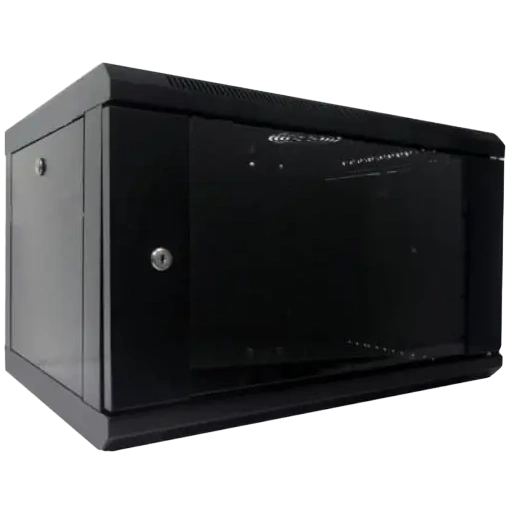 hypernet wmnc-500-6u-flat-black шафа комутаційна настінна 6u 600x500