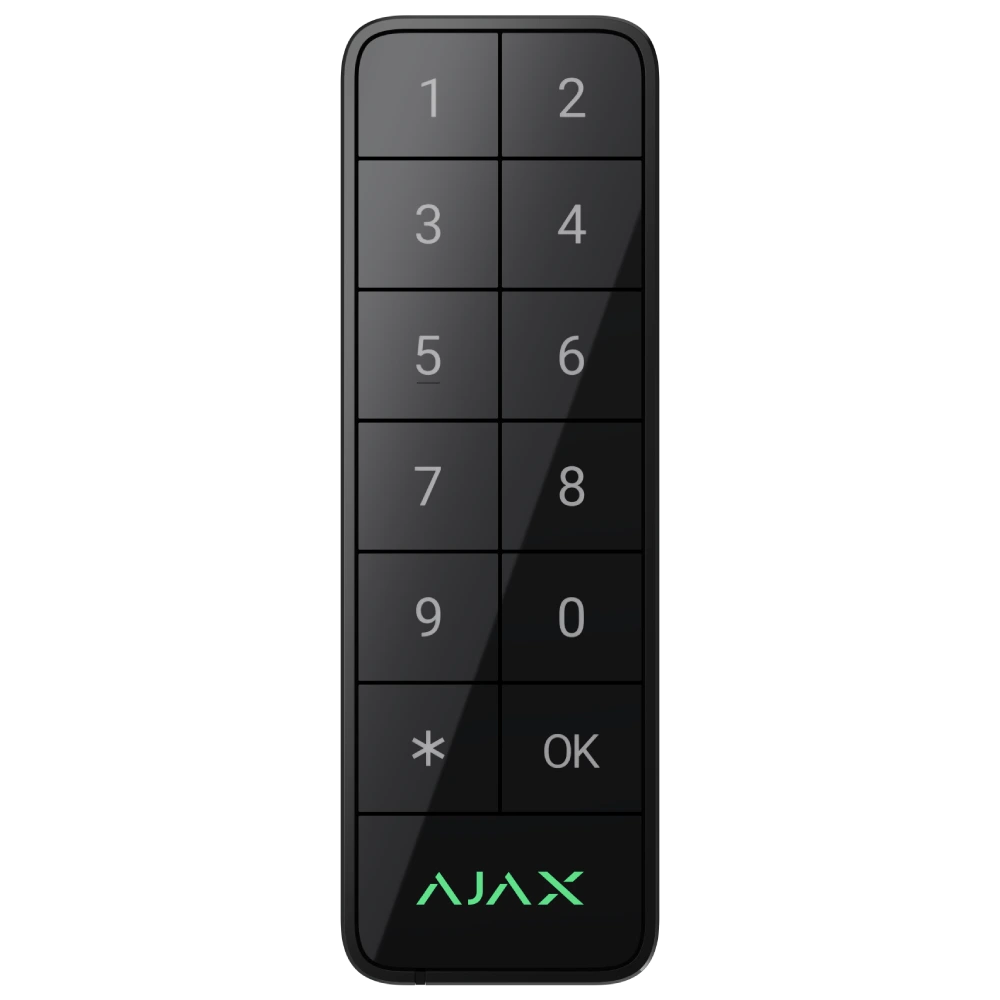 дротова клавіатура ajax superior keypad outdoor black fibra