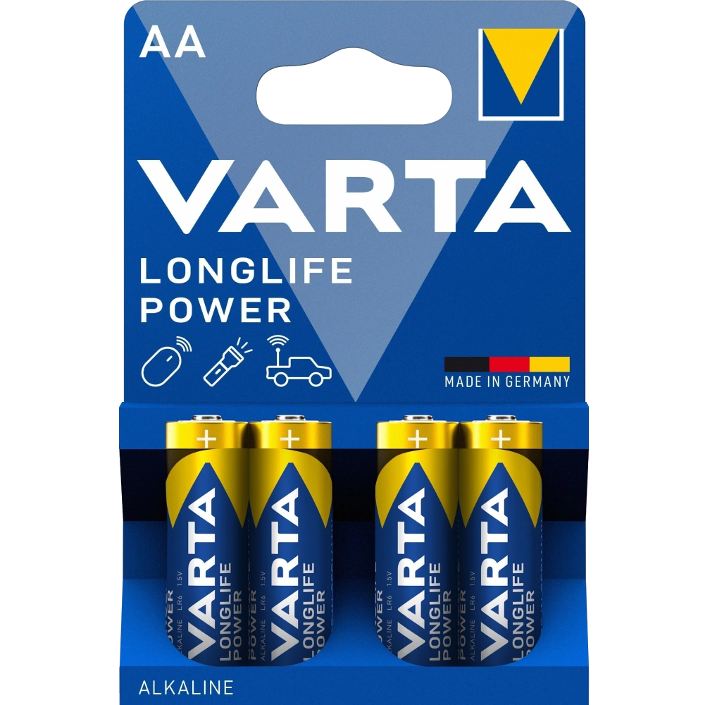 aa varta high energy/longlife power bli 4 alkaline батарейка