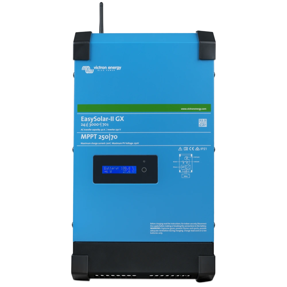 victron energy easysolar-ii gx 24/3000/70-32 mppt 250/70 сонячний однофазний чиста синусоїда інвертор