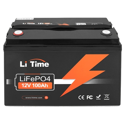 li-time 12.8в 100а•год 100а літієва акумуляторна батарея