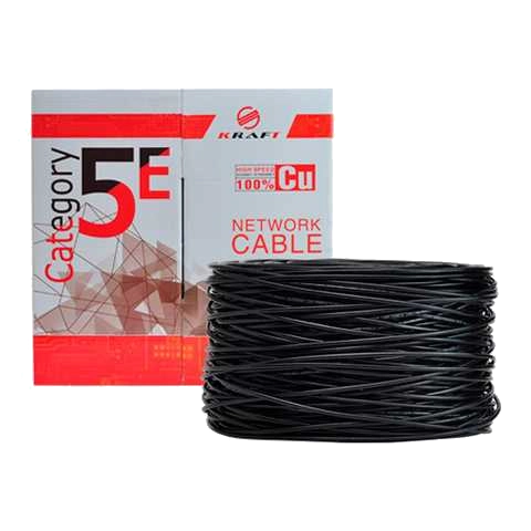 kraft utp cat5e 0.5 cca кабель біметал зовнішній 305 м