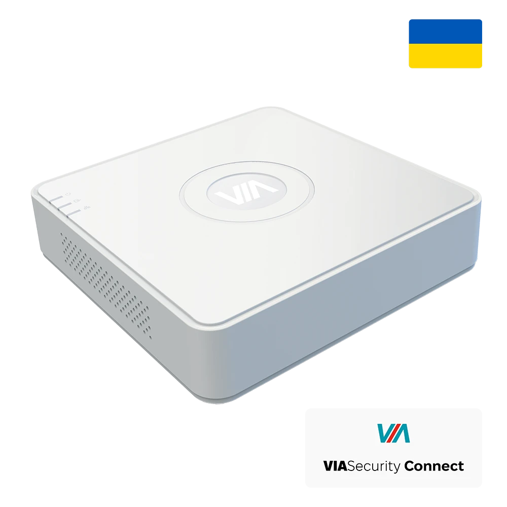 via-nvr08v1q 8-канальний відеореєстратор viasecurity