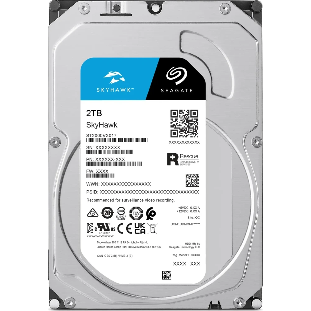 seagate skyhawk st2000vx017 2тб жорсткий диск внутрішній