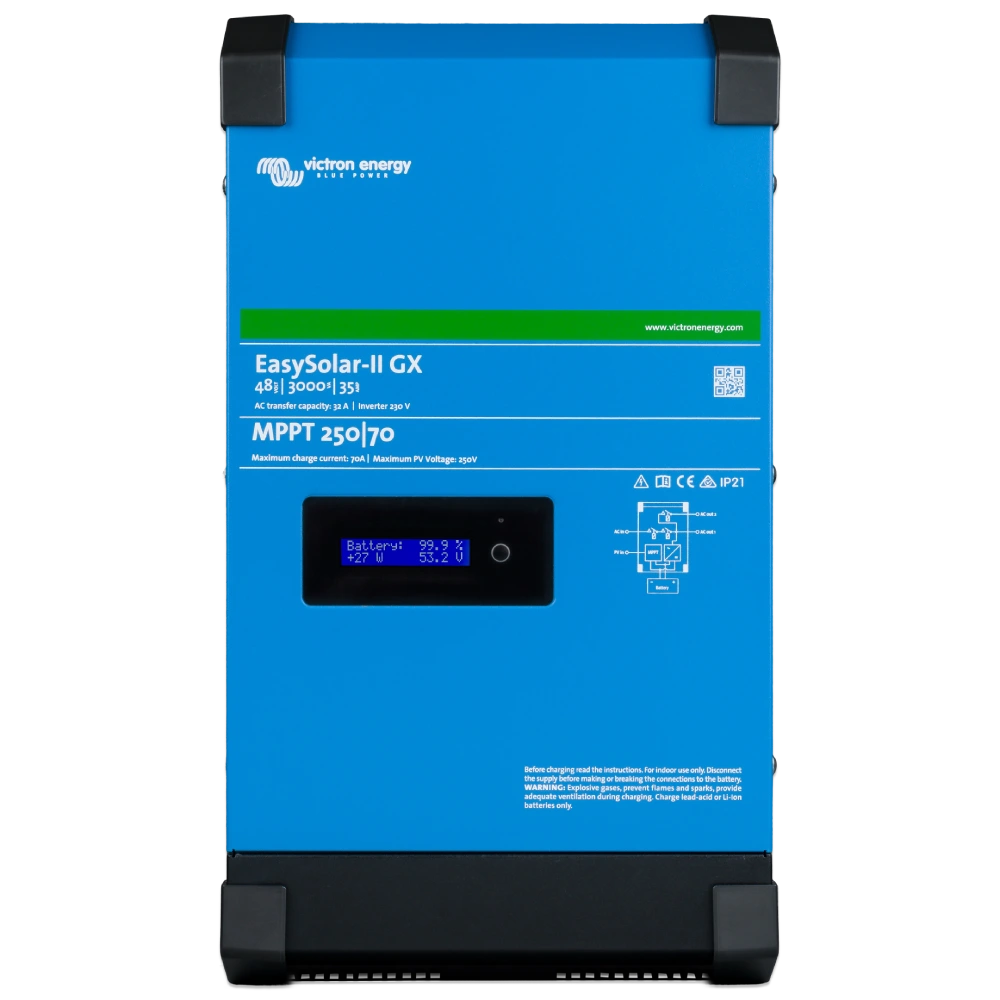 victron energy easysolar-ii gx 48/3000/35-32 mppt 250/70 сонячний однофазний чиста синусоїда інвертор