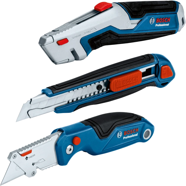 bosch (1600a027m4) 3 шт набір ножів