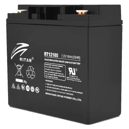 ritar agm rt12180b 12v 18ah акумулятор
