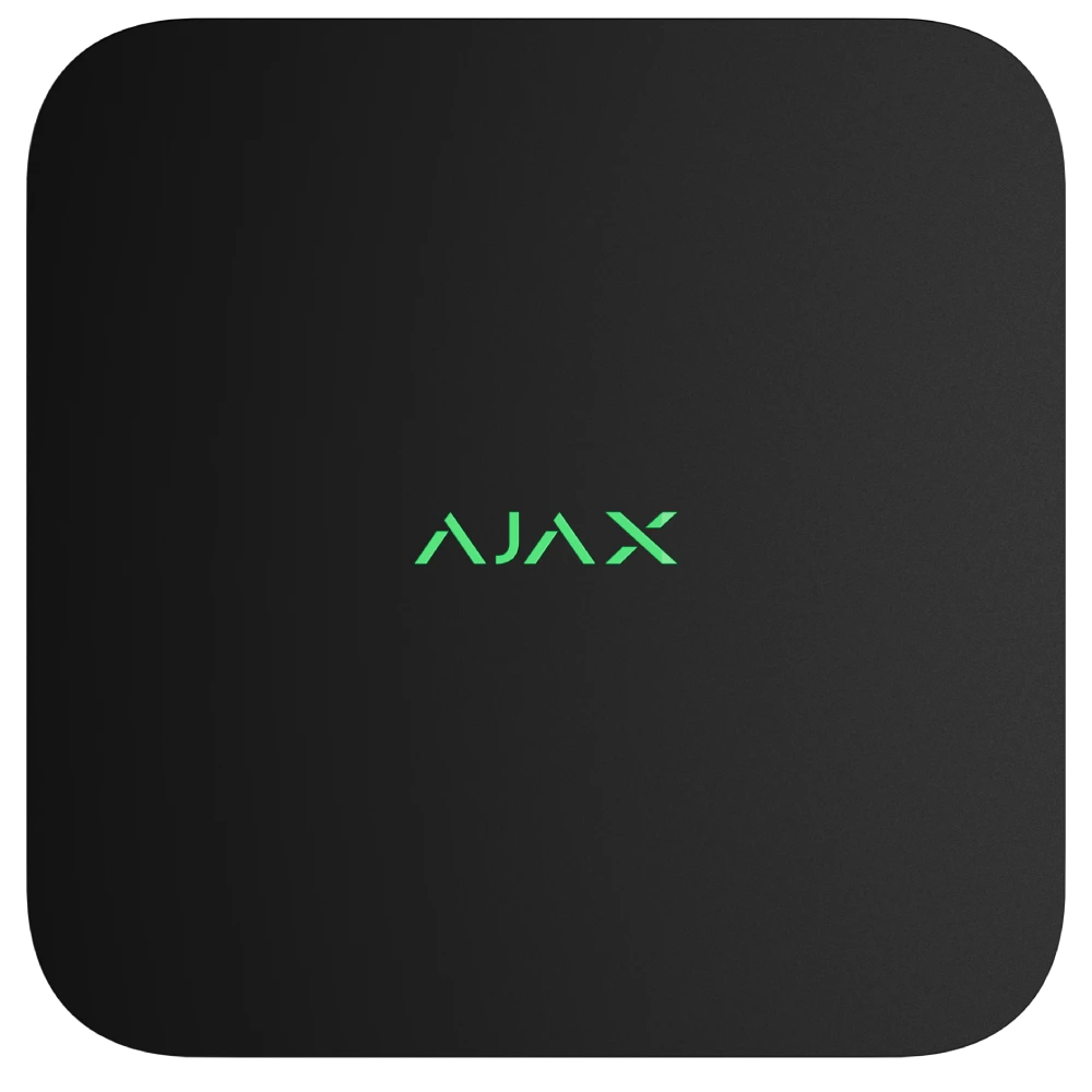 ajax nvr dc (8ch) black відеореєстратор
