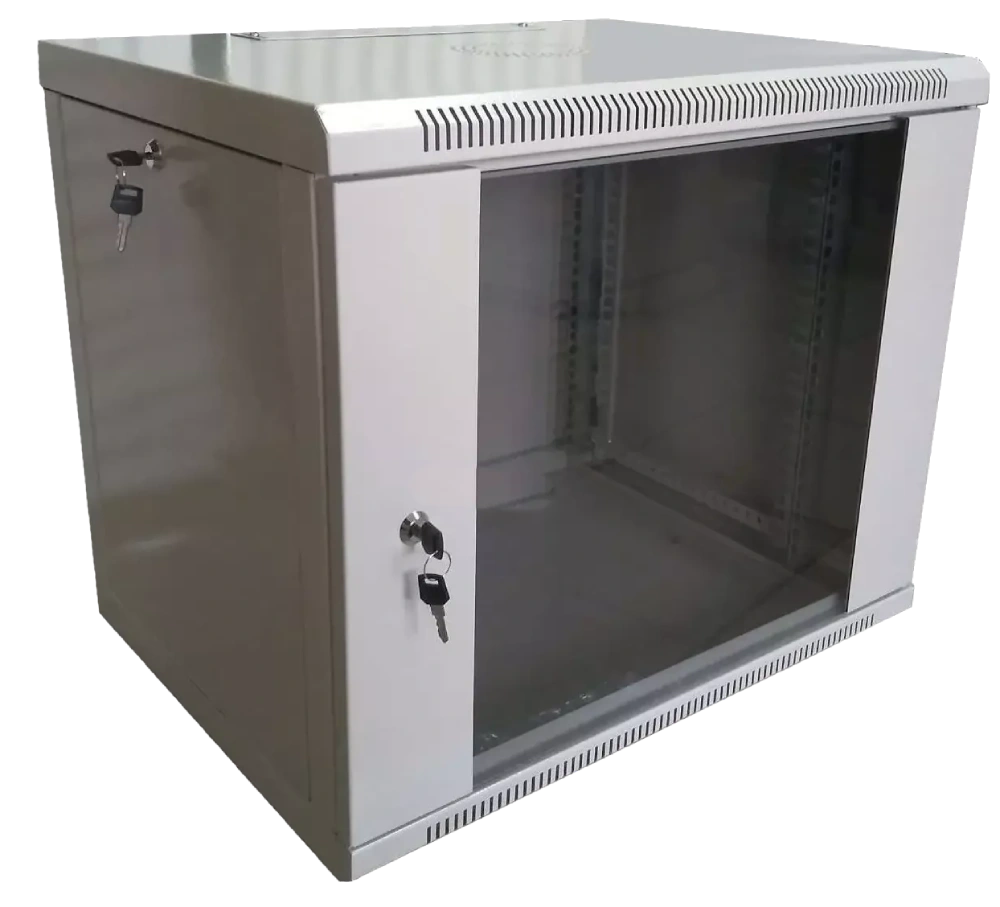 hypernet wmnc-9u-flat-ac шафа коммутаційна настінна 9u 600x450 розбірна