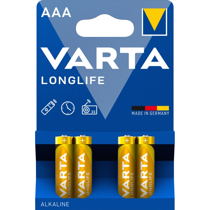 varta longlife bli 4 alkaline батарейка aaa