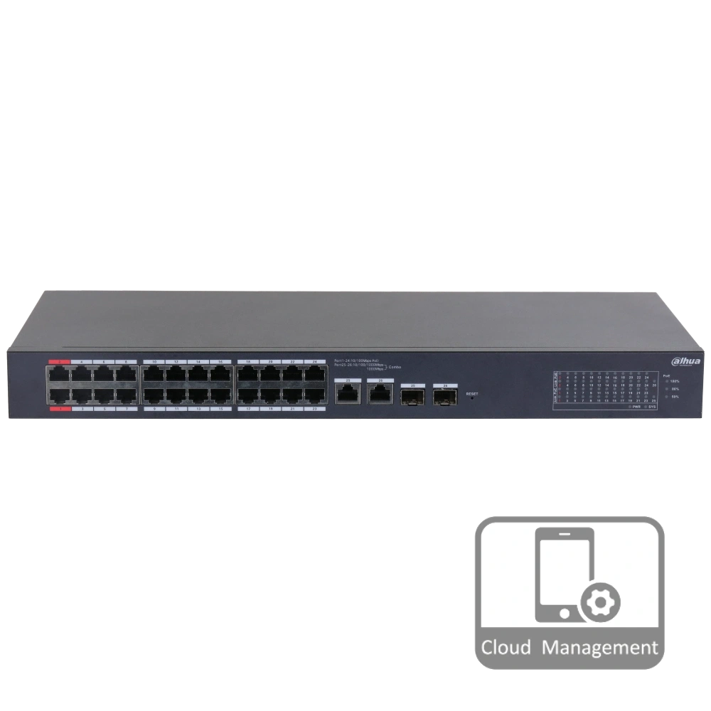 dahua dh-cs4226-24et-240 poe комутатор 28 портів керований