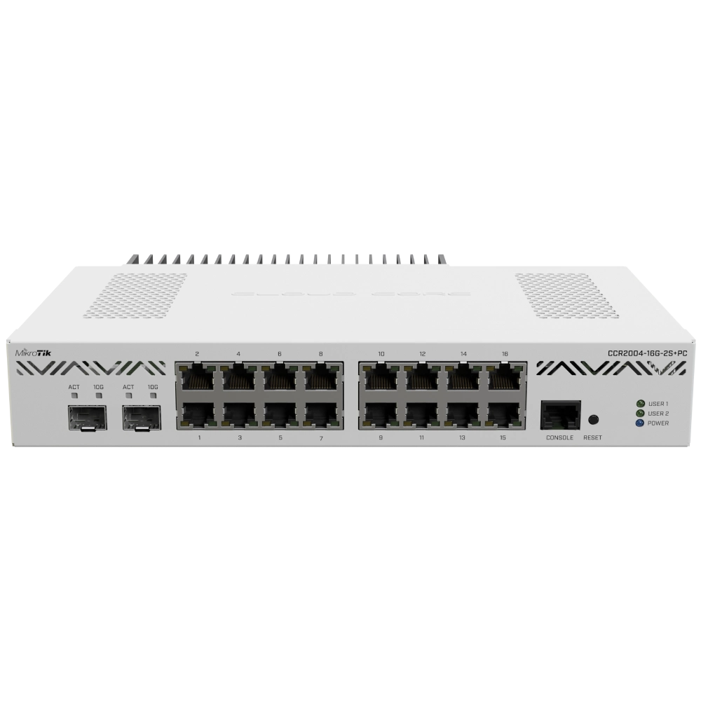 mikrotik ccr2004-16g-2s+pc маршрутизатор