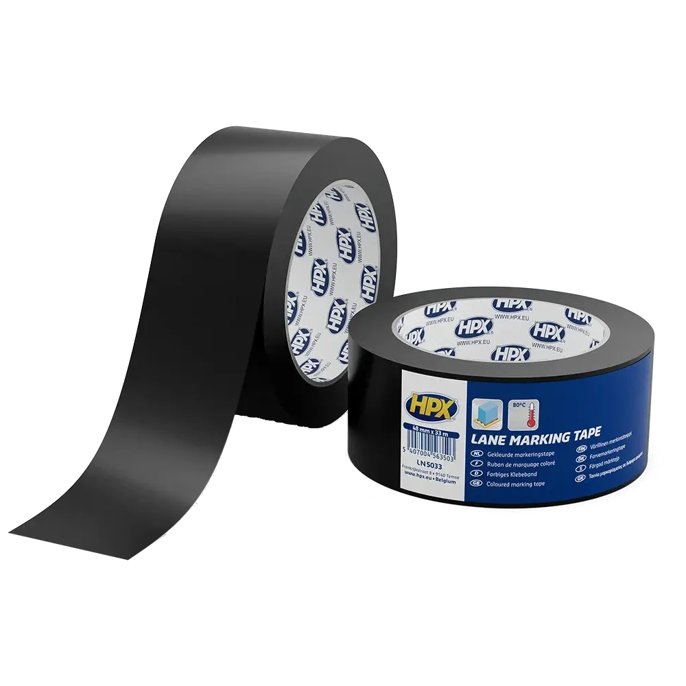 hpx ln5033 lane marking tape 50мм x 33м стрічка самоклеюча для маркування підлоги