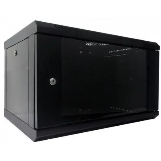 wmnc-6u-flat- black hypernet 6u 600x450 шафа коммутаційна настінна 6u 600x450