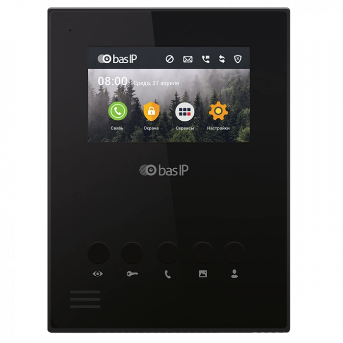 bas-ip au-04la black відеодомофон