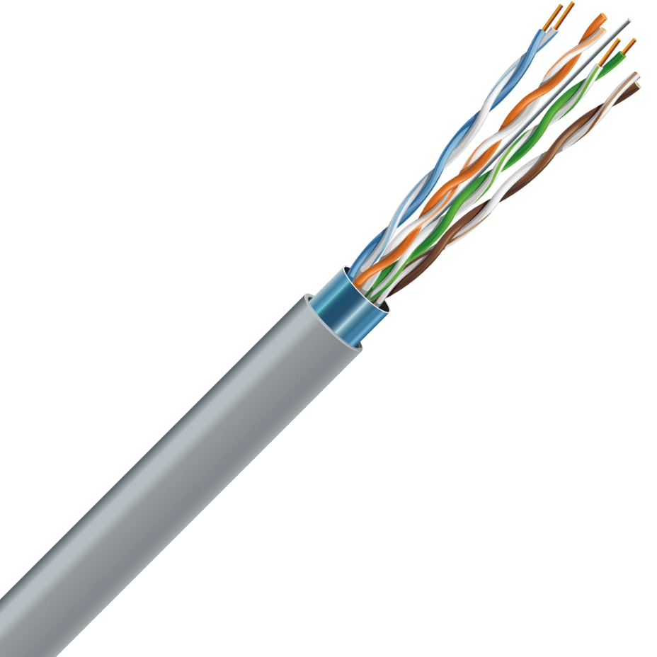 cat. 6 f/utp 4x2x23 awg (к) (70910061) бух. 500м кабель ftp мідь внутрішній ззкм