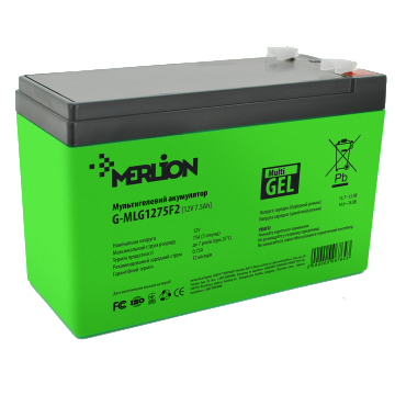 merlion g-mlg1275f2 7.5 а•г 12в свинцево-кислотна акумуляторна батарея