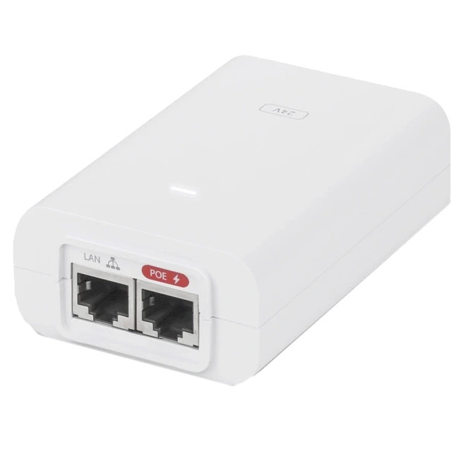ubiquiti poe-24-24w-g-wh poe інжектор