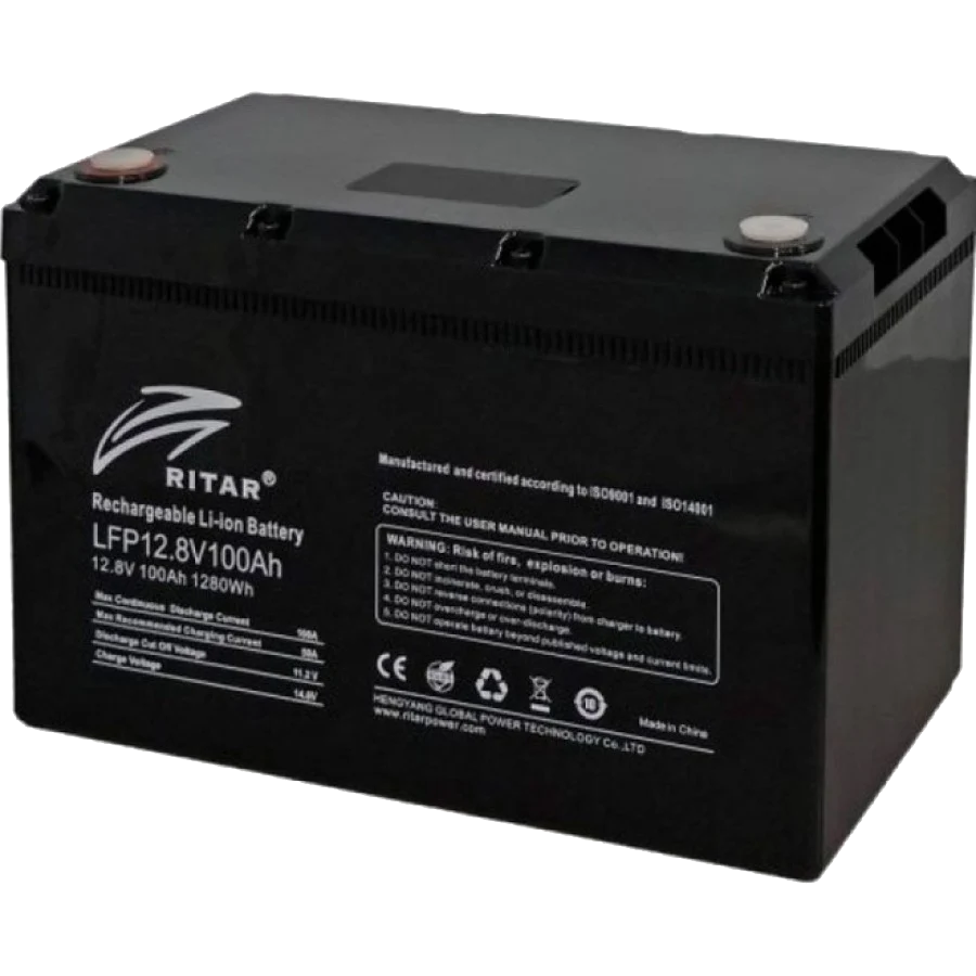 ritar lfp12.8v100ahg24 акумуляторна батарея