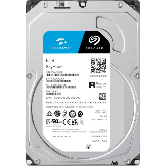 seagate skyhawk st6000vx009 6тб жорсткий диск внутрішній