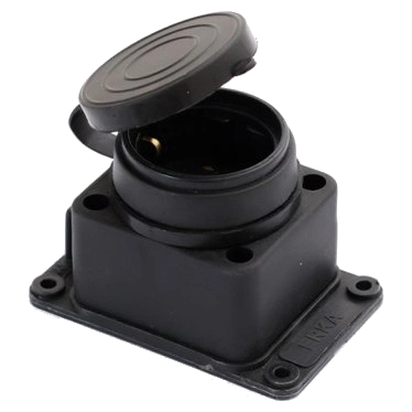 erka 6001 колодка одинарна з заглушкою 1*16 (каучук)
