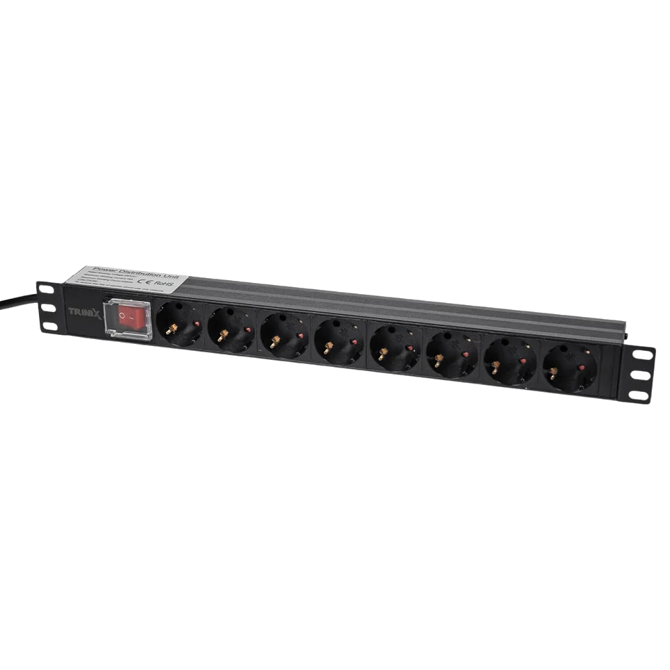 trinix trx-pdu/8m-16а black блок розеток