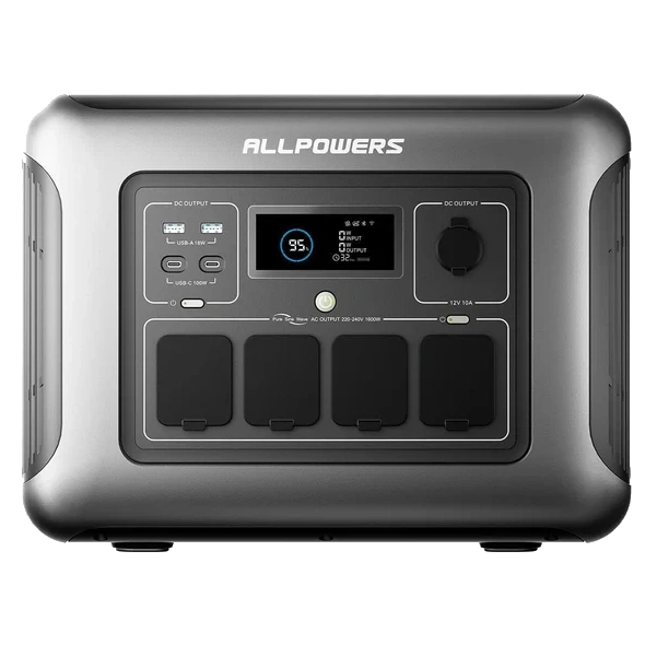 allpowers r1500 lite 1056 вт·год, 1600 вт портативна зарядна станція