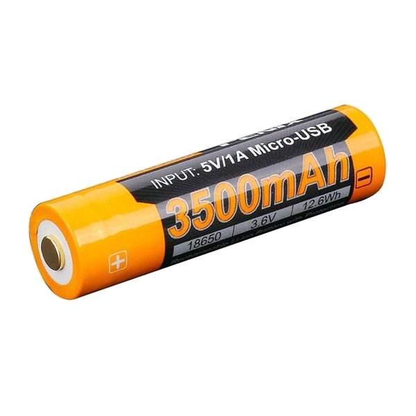 fenix arb-l18-3500u акумулятор 18650 3500 mah micro usb зарядка