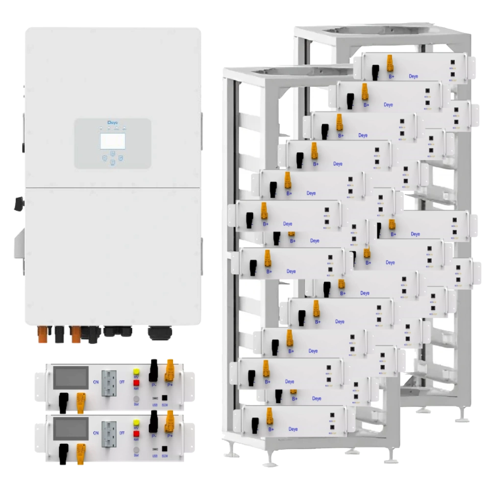 deye sun-50k-sg01hp3-eu-bm4 50квт 120квт•год система безперебійного живлення трифазна