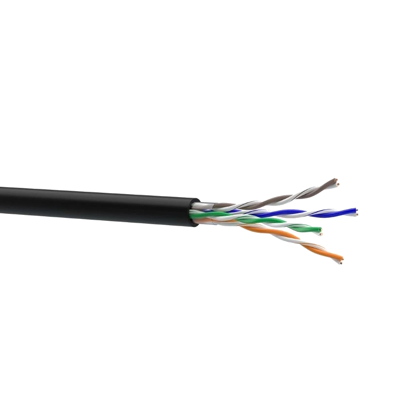 кабель cat. 5e u/utp 4x2x24 awg pe (к)(70910031) бухта 500м. мідь зовнішній ззкм