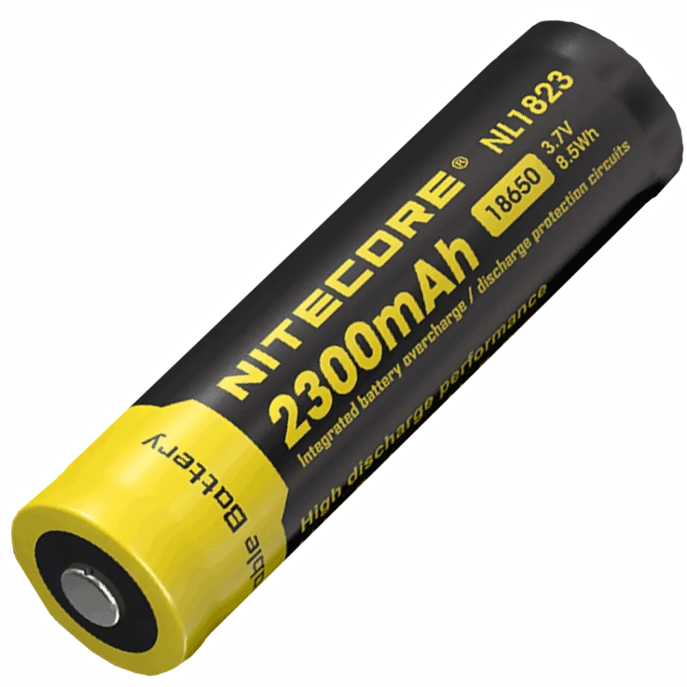 nitecore nl1823 акумулятор li-ion 18650 3.7v (2300 ма•г) захищений