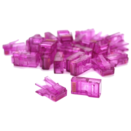 ritar rj-45 8p8c utp cat-5 (100 шт/уп.) q100 violet конектор