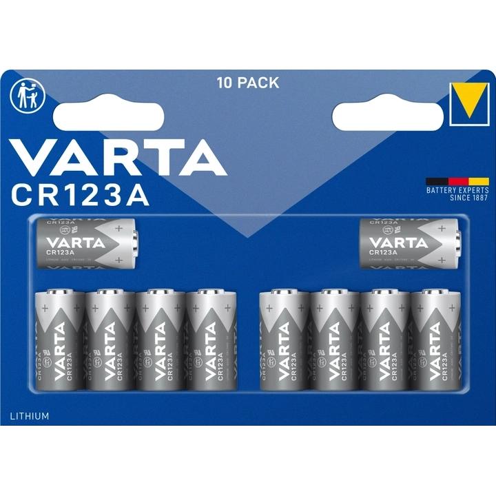 varta cr 123a bli 10 lithium батарейка 10 шт