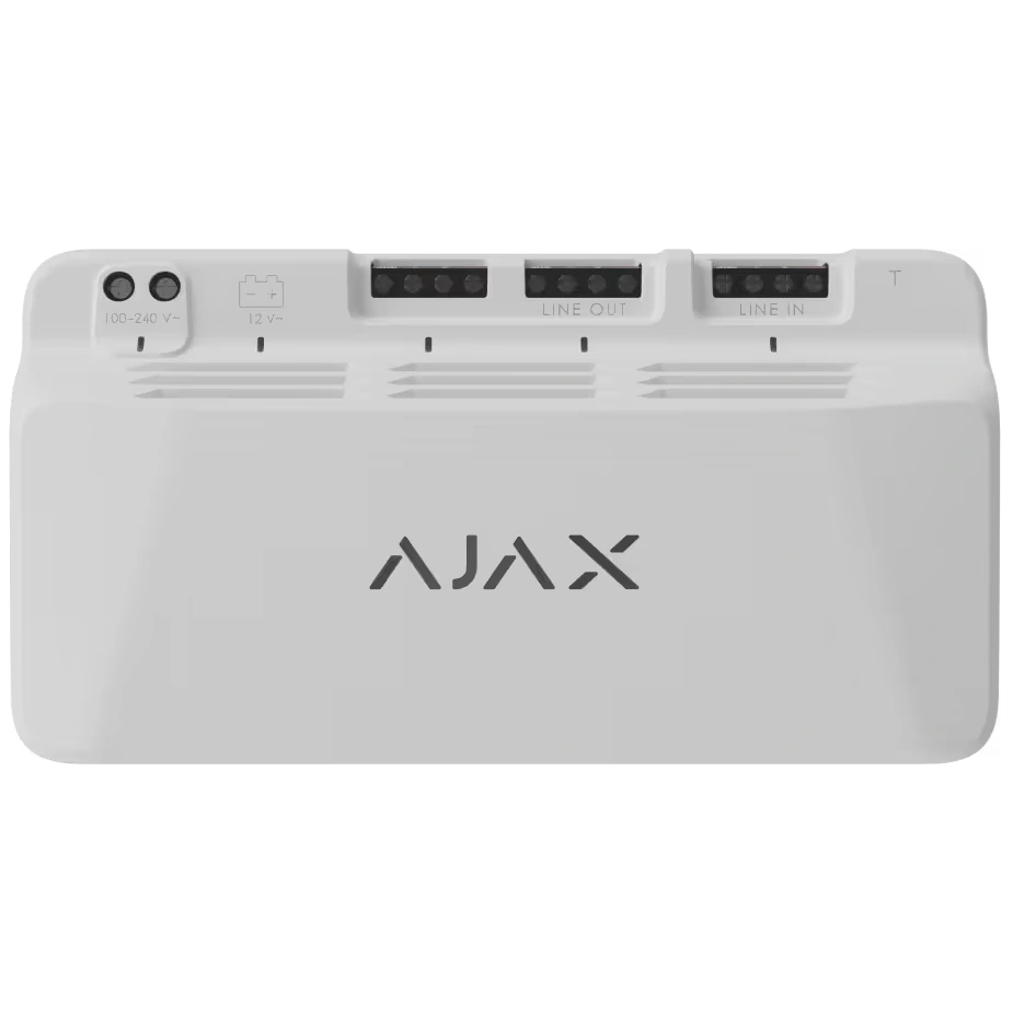 блок живлення для роботи лінії fibra ajax superior linesupply (45w) asp white fibra