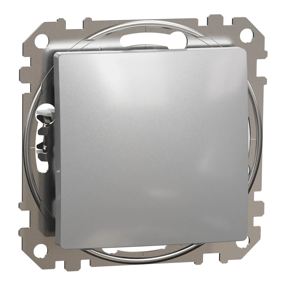 schneider electric sdd113101 sedna design & elements 1-клавішний алюміній вимикач