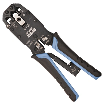 ht-200r (01102) інструмент для обтискання rj-45 (8p8c) та rj-12/11 (6p6c)