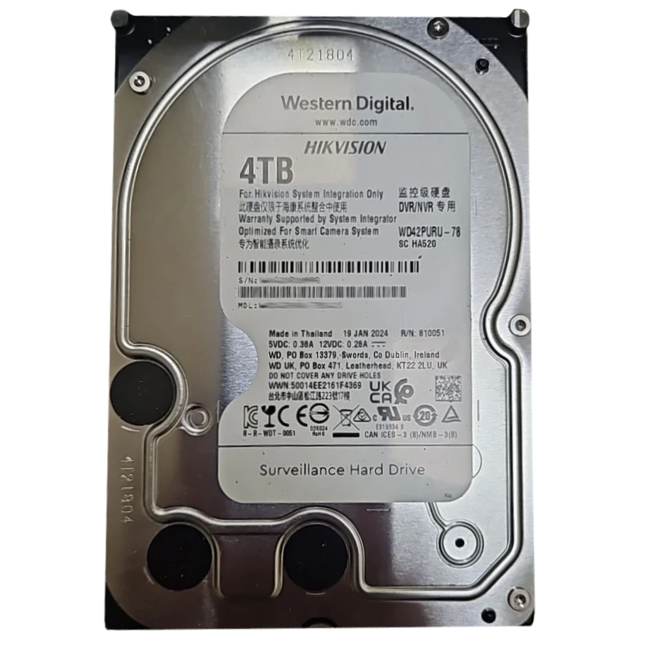 western digital wd42puru-78 4тб жорсткий диск внутрішній