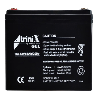 trinix 12в акумулятор гелевий 55 а•г