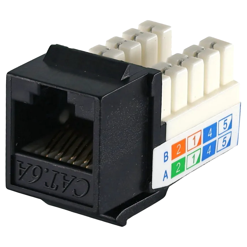 keystone rj45 utp, кат. 5e, 6, 6a, 110, slim, w - 16.6 мм модуль