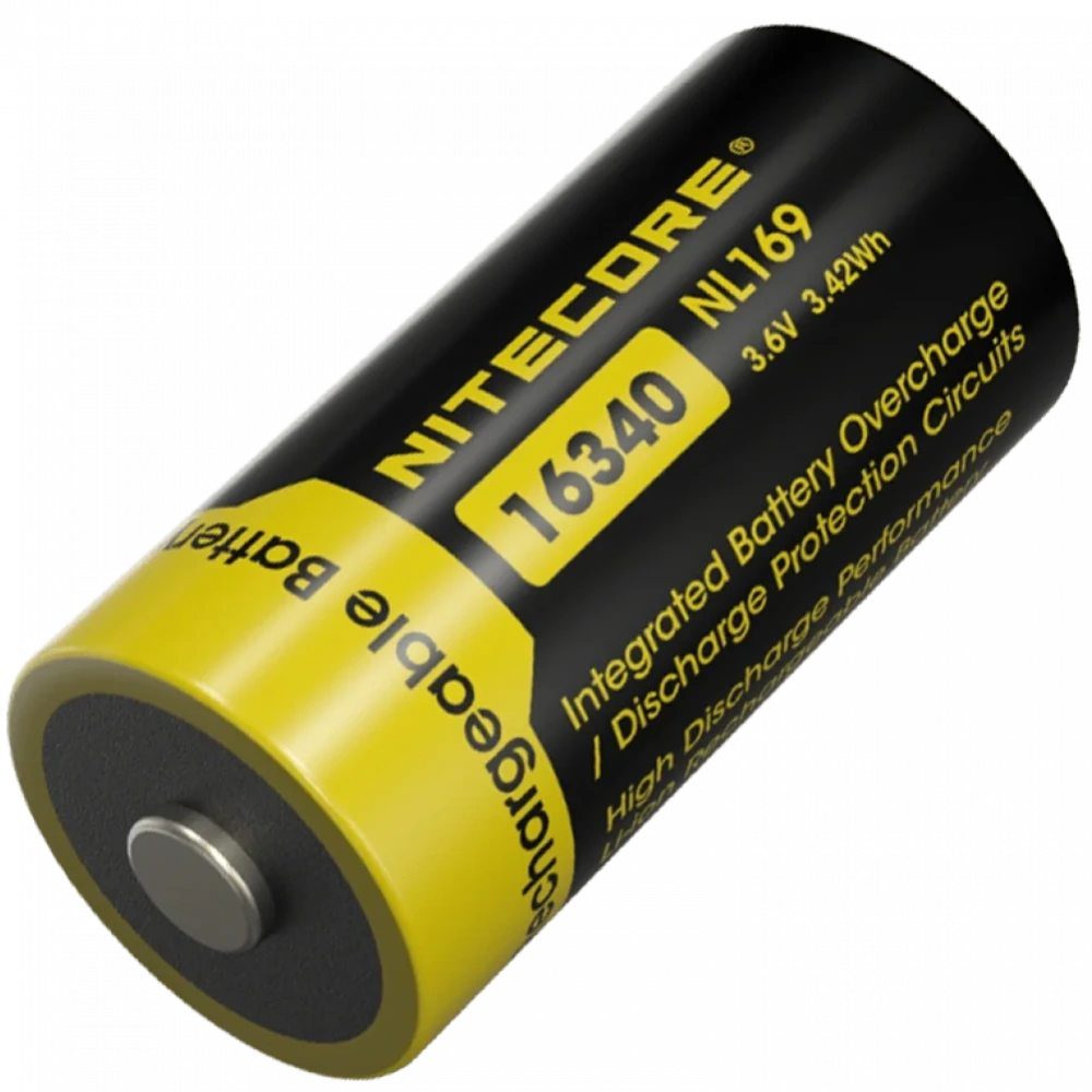 nitecore nl169 li-ion cr123a 3.6v (950mah) акумулятор літієвий