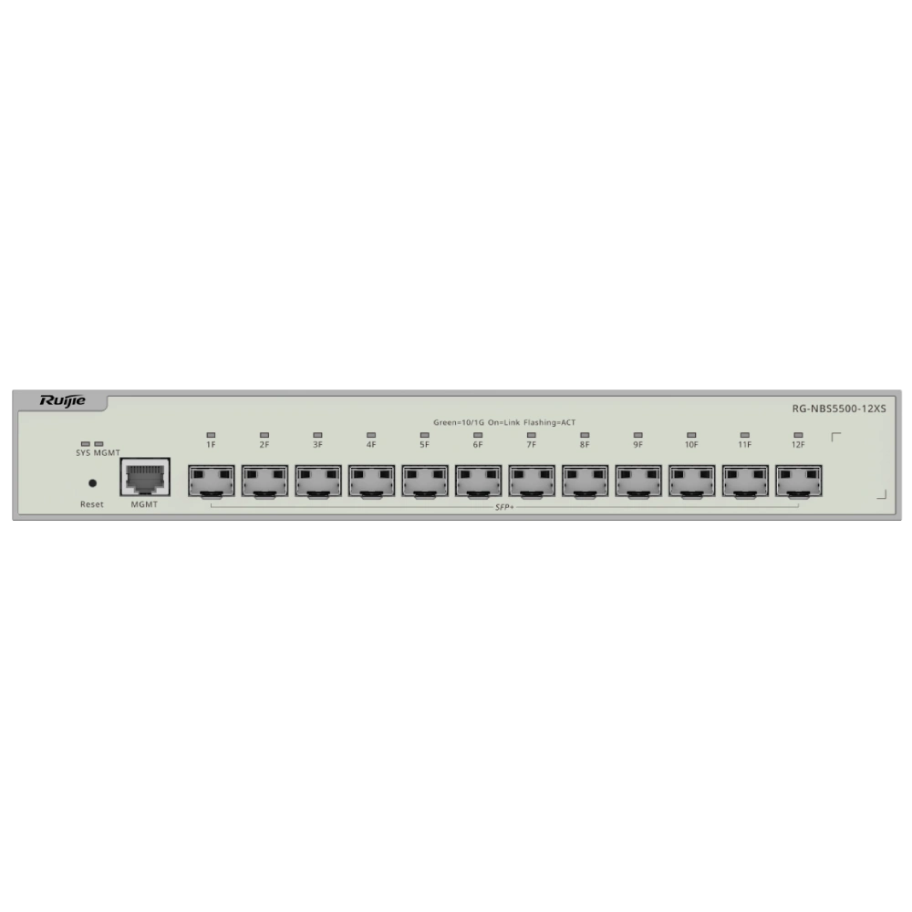 ruijie reyee rg-nbs5500-12xs комутатор 12-портовий 10g sfp+ керований l3