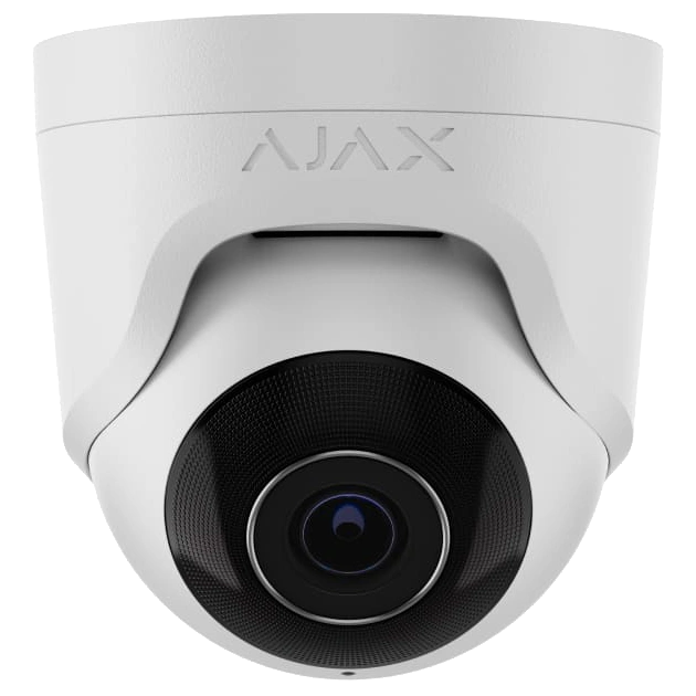 ip відеокамера ajax turretcam (8eu) asp white 8мп (2.8мм)