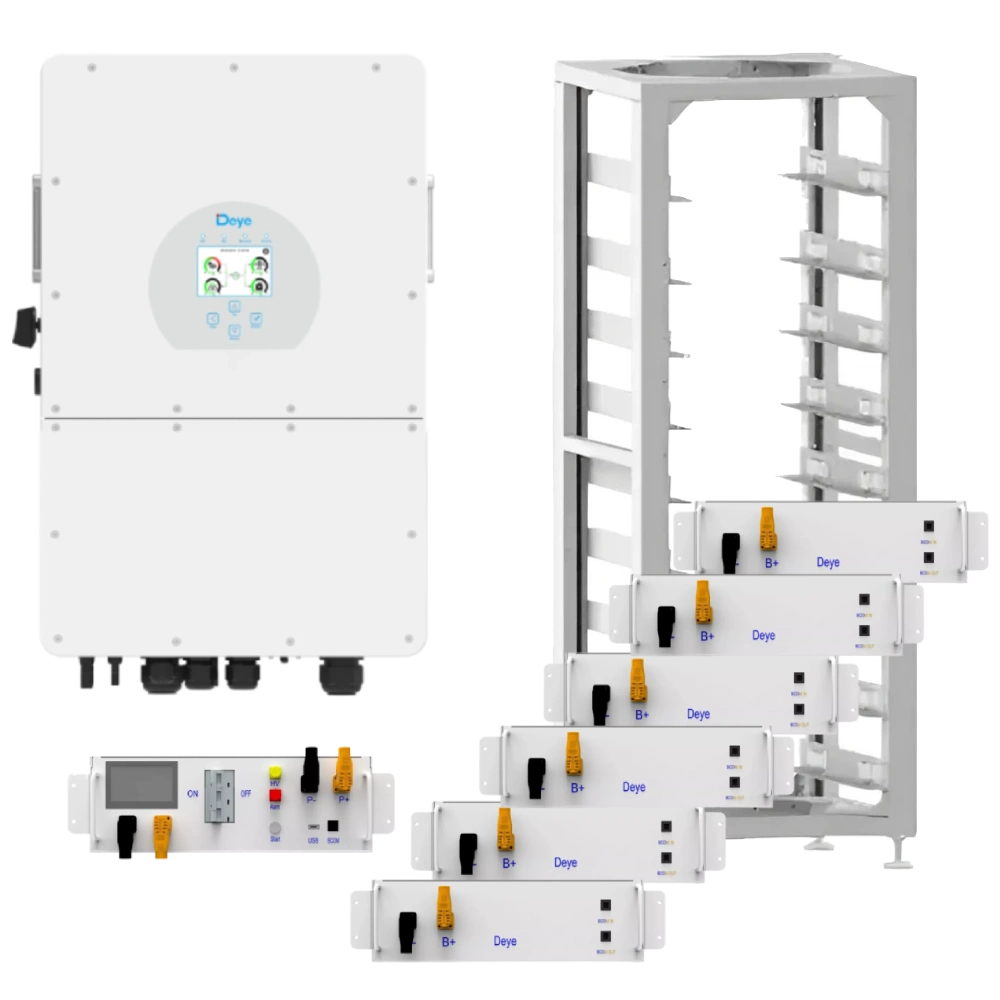 deye sun-15k-sg01hp3-eu-am2 15квт 30квт•год система безперебійного живлення трифазна