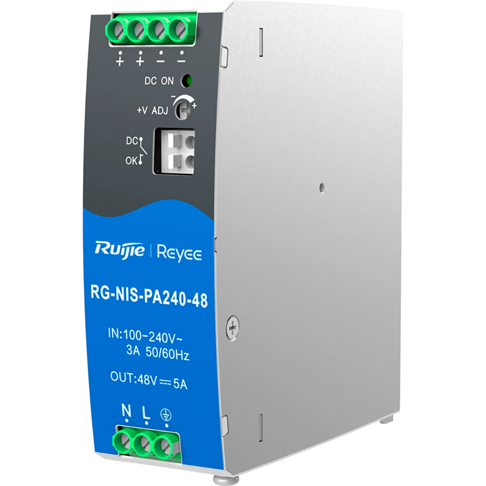 ruijie rg-nis-pa240-48 джерело живлення ac/dc 240 вт на din-рейку