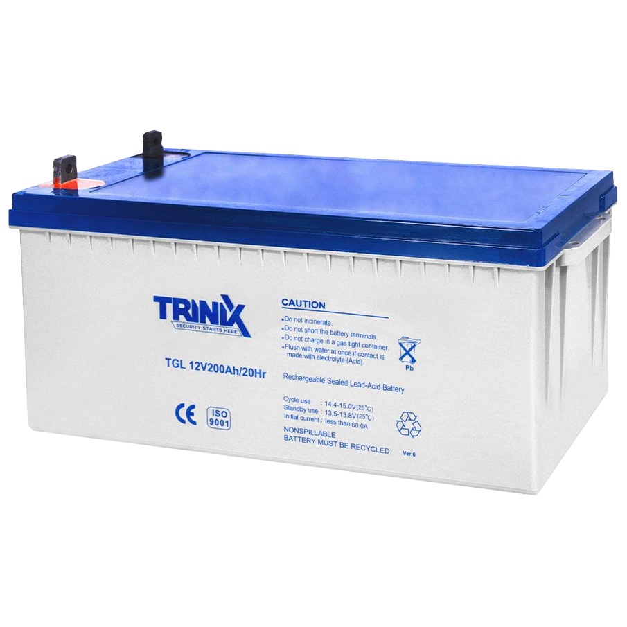 trinix tgl12v200ah/20hr акумуляторна батарея 12в 200а•год