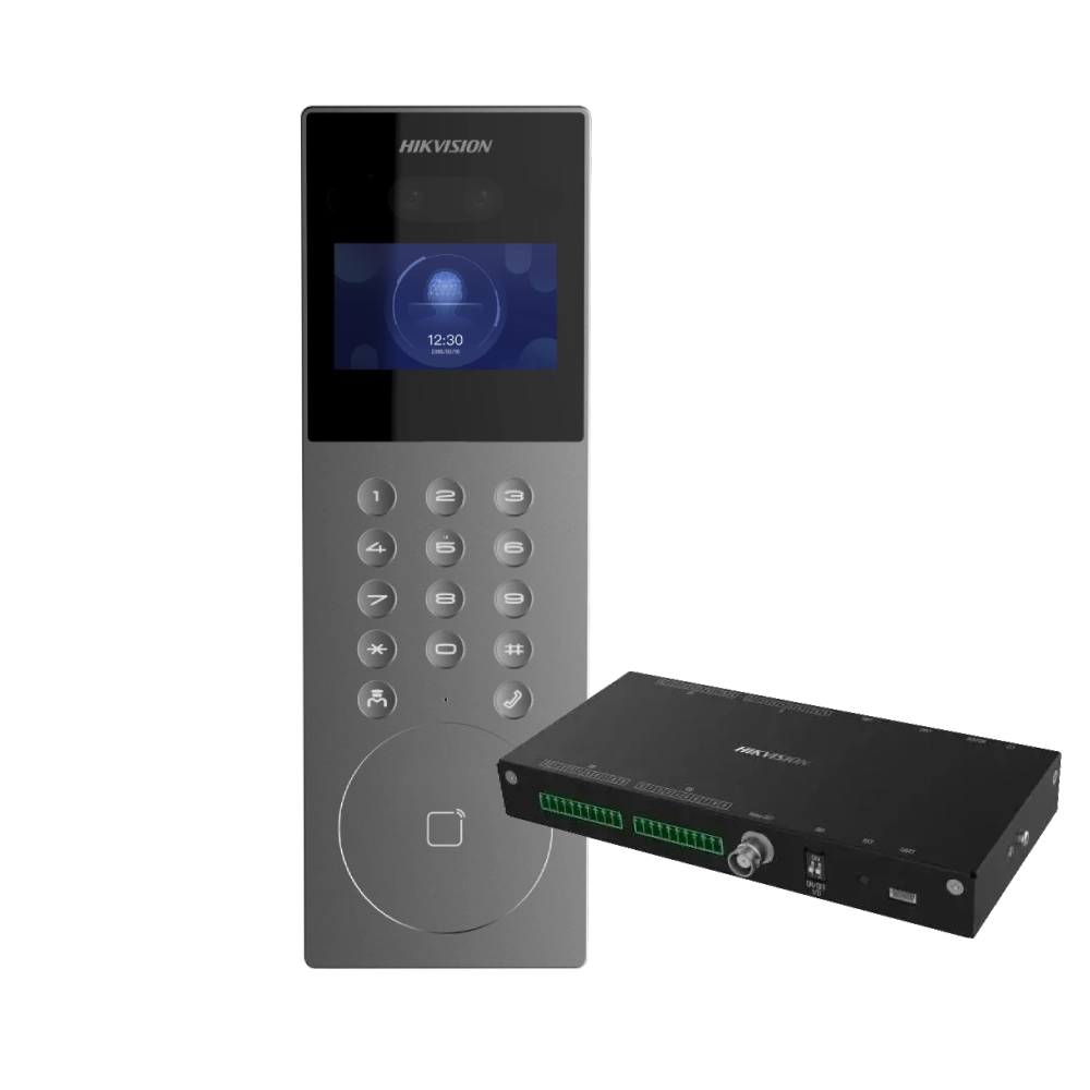 hikvision ds-kd9203-e6 + ds-kad40 набір гібридної домофонії